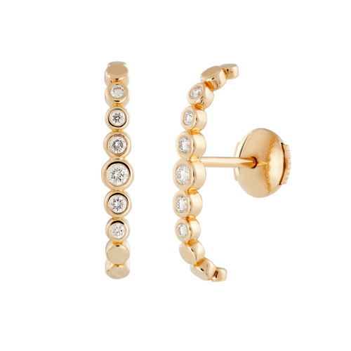 Yellow Gold Earring Hug Earrings Play Ground